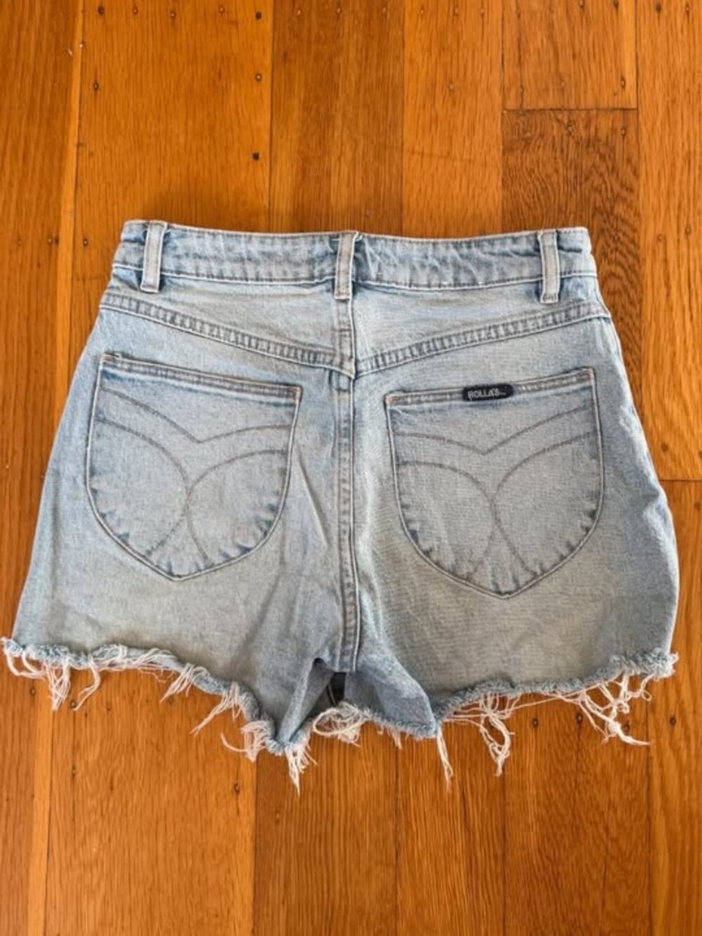 Rolla's High Waisted Original Denim Shorts Size 27 - Picture 3 of 4